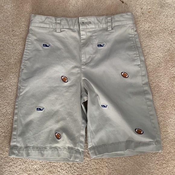 Boys vineyard vines shorts. Whales and football. Great condition. - Picture 1 of 4